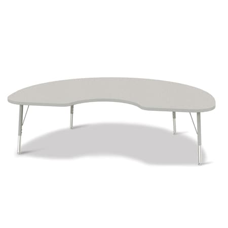 Jonti-Craft Berries Kidney Activity Table, 48 in. x 72 in., E-height, Freckled Gray/Gray/Gray 6423JCE000